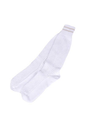 Brunello Cucinelli White Cotton Socks - S