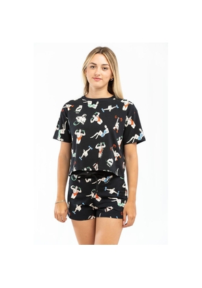 Moschino Black Cotton T-Shirt - XS