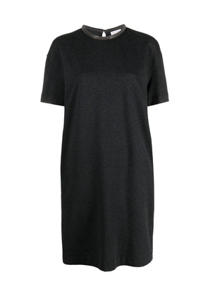 Brunello Cucinelli Gray Cotton Casual Dress - M