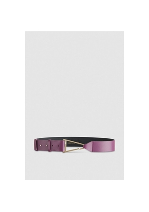 Patrizia Pepe Purple Calfskin Regular Belt - S