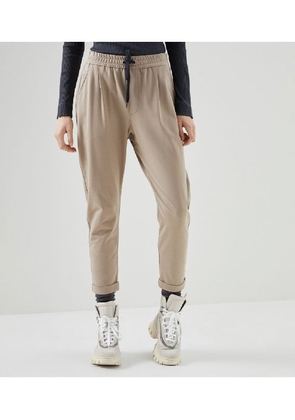 Brunello Cucinelli Beige Cotton Athletic Pants - L