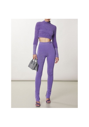 Patrizia Pepe Purple Lyocell Skinny Pants - XS