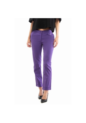 Patrizia Pepe Purple Cotton Casual Pants - IT44