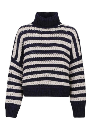 Brunello Cucinelli Blue Wool Sweatshirt - M