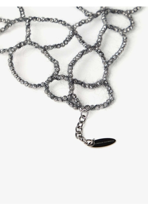 Brunello Cucinelli Gray Silver Necklace - One Size