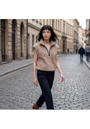 Brunello Cucinelli Brown Cashmere Sleeveles Sweater - XL