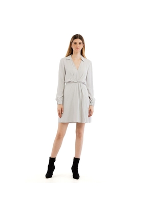 Patrizia Pepe Gray Viscose Casual Dress - IT40