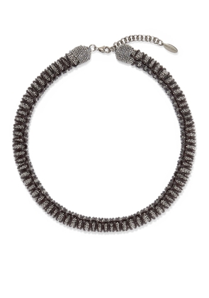 Brunello Cucinelli Silver Brass Necklace - One Size