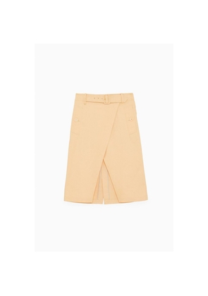 Patrizia Pepe Pink Cotton Midi Skirt - IT40