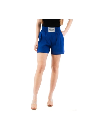 Moschino Blue Marabou Shorts - IT40