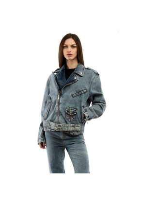 Moschino Multicolor Cotton Denim Jacket - S