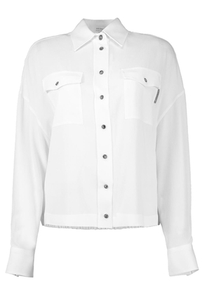 Brunello Cucinelli Natural Silk Shirt - M