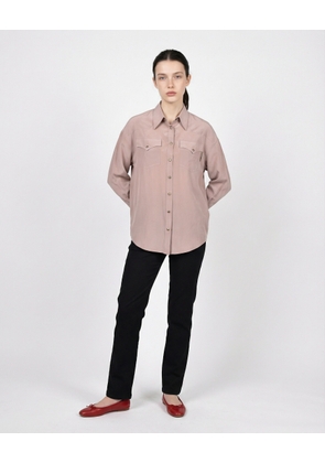 Brunello Cucinelli Beige Silk Shirt - L