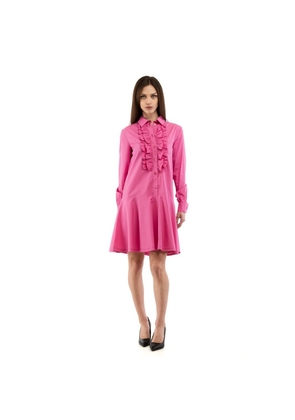 Moschino Fuchsia Cotton Casual Dress - IT40