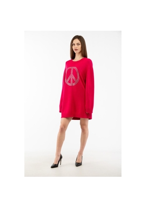 Moschino Fuchsia Wool Casual Dress - S