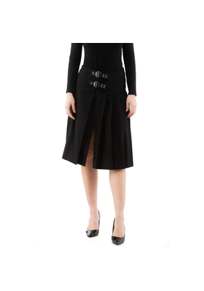 Moschino Black Polyester Midi Skirt - IT40