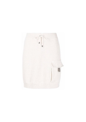 Brunello Cucinelli Beige Cotton Mini Skirt - M