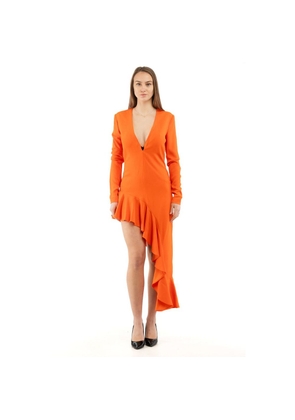 Moschino Orange Marabou Casual Dress - IT40
