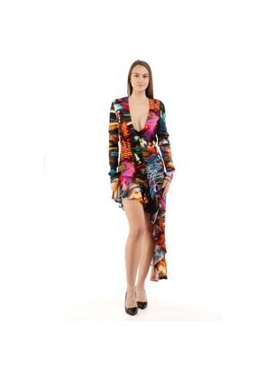 Moschino Multicolor Viscose Casual Dress - IT40