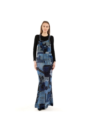 Moschino Multicolor Viscose Cropped Jeans - IT40