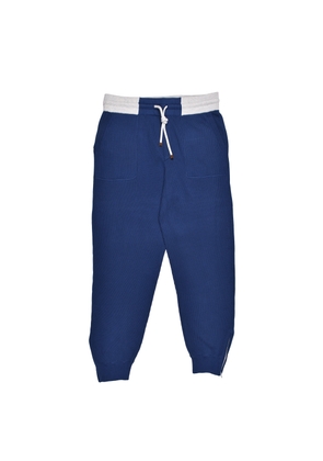 Brunello Cucinelli Bicolor Cotton Joggers (Workout Pants) - XL