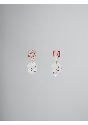 Marni Blue Fibres Earrings - One Size