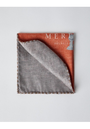 Brunello Cucinelli Bicolor Silk Pocket Square
