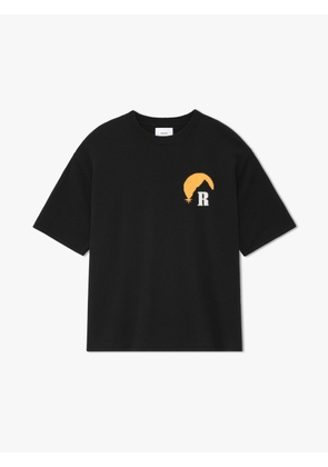Rhude Black Cotton T-Shirt - S