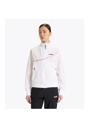 Diadora White Polyamide Shell Jacket - XS