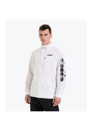 Diadora White Polyamide Shell Jacket - XL