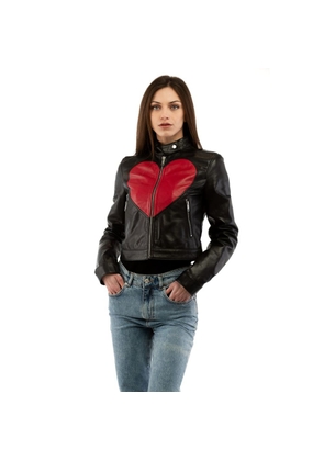 Moschino Multicolor Leather Jacket - IT40