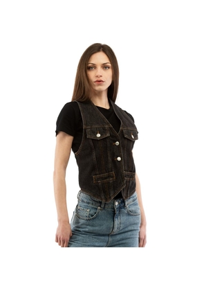 Moschino Multicolor Cotton Waistcoat - S