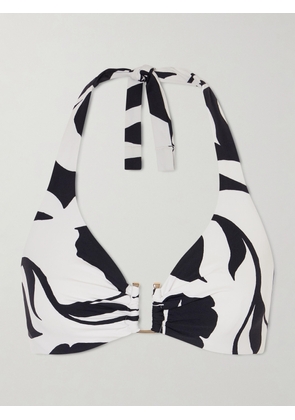 Max Mara - Bchavena Printed Bikini Top - White - x small,small,medium,large,x large