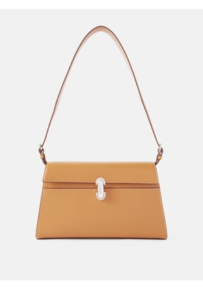 Savette - Symmetry Leather Shoulder Bag - Brown - One size