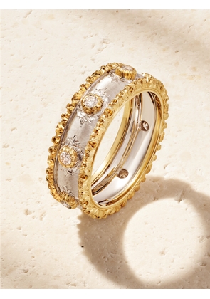 Buccellati - Capri Eternelle 18-karat Yellow And White Gold Diamond Ring - 50,51