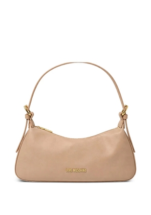 Love Moschino zip shoulder bag - Neutrals