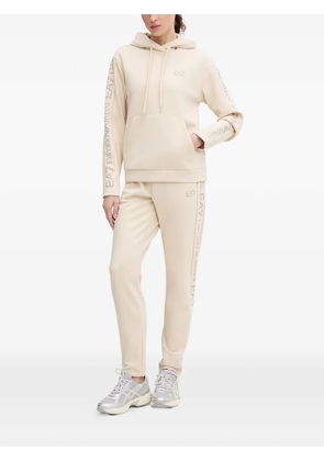 Ea7 Emporio Armani logo-print tracksuit - Neutrals