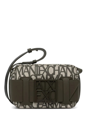Armani Exchange logo-plaque cross body bag - Neutrals