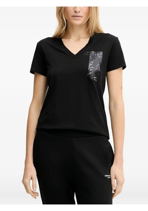 Armani Exchange V-neck T-shirt - Black