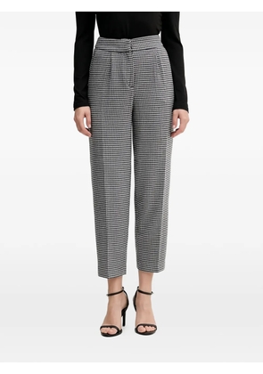 Benetton houndstooth pleated trousers - Grey