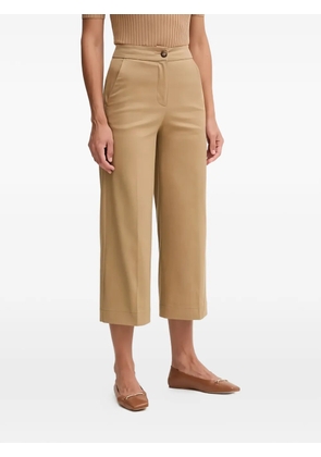 Benetton button high-waisted trousers - Green