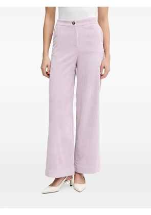 Benetton button corduroy trousers - Purple