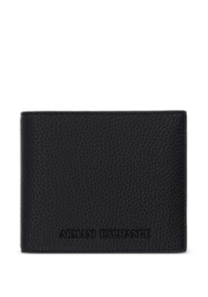 Armani Exchange logo-detail wallet - Black
