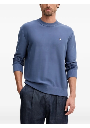 Benetton logo round-neck jumper - Blue
