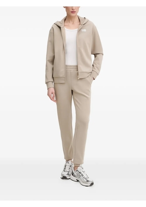 Ea7 Emporio Armani hooded logo-patch tracksuit - Neutrals