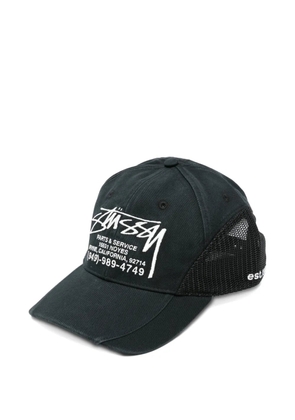 Stüssy Lp Service logo baseball cap - Black