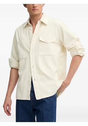 Benetton buttoned chest-pocket shirt - Neutrals