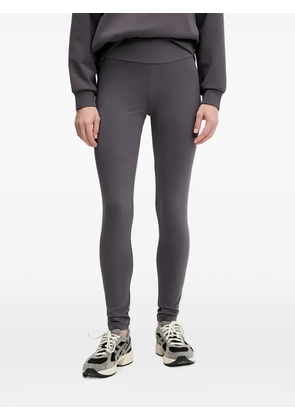 Ea7 Emporio Armani logo-plaque leggings - Grey