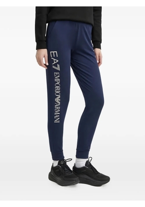 Ea7 Emporio Armani side-logo track pants - Blue