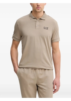 Ea7 Emporio Armani core identity polo shirt - Neutrals